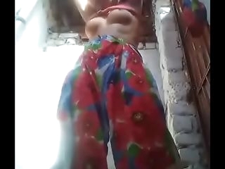 Desi female urinating